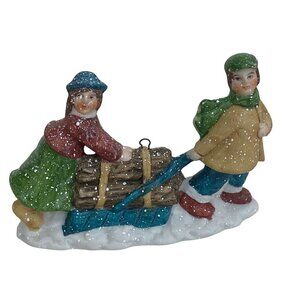 Kurt Adler Santa's World Figurine 2.5" Christmas Ornament Vintage Miniature